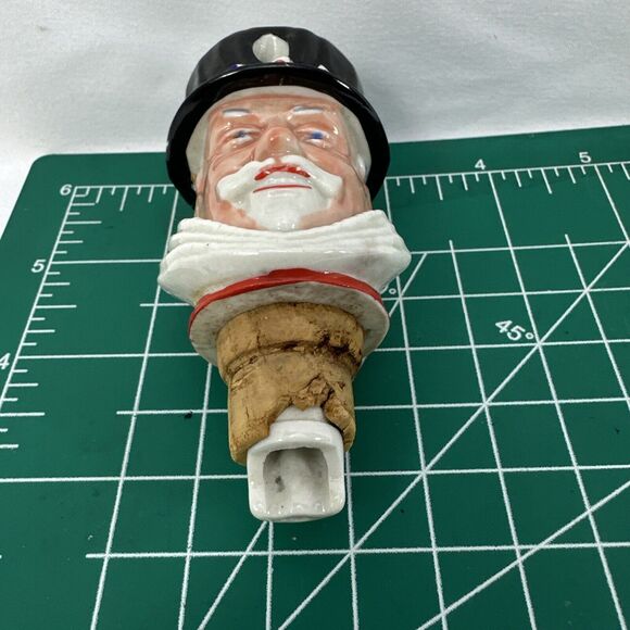 Wade Reglor Scotch Whiskey Bottle Stopper‎ Ceramic Figural Decanter Cork - Picture 9 of 9